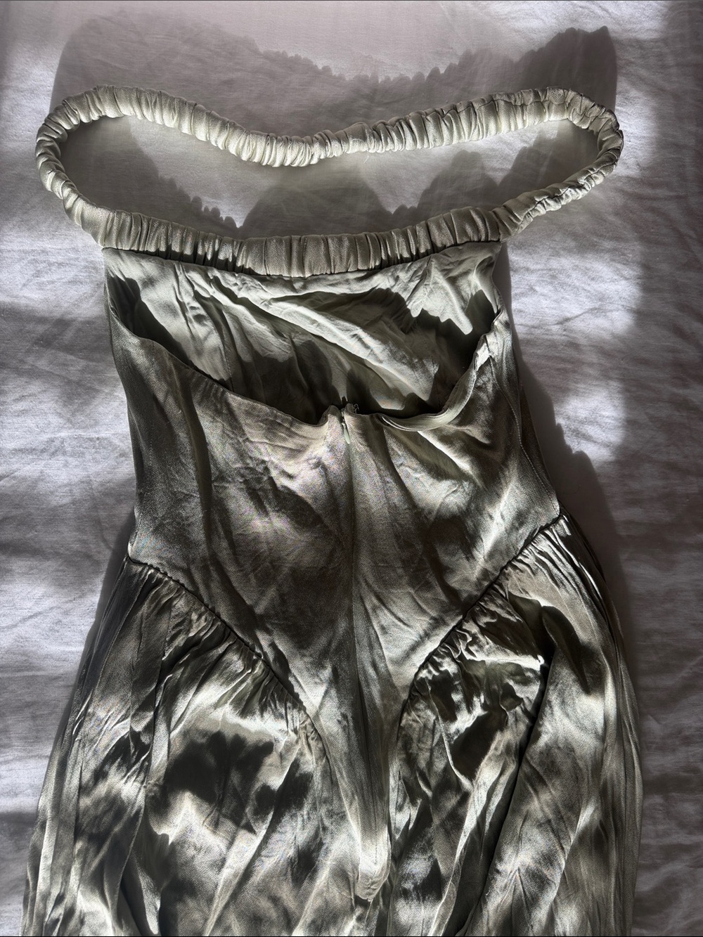Meshki Sage Sleeveless drop waist gown - Picture 7 of 7